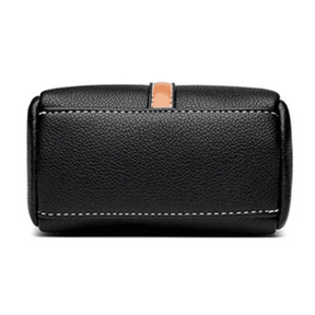 Bolsa transversal de couro preta