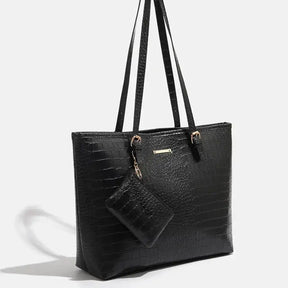 Bolsa Nantes em Couro Texturizado Crocodilo