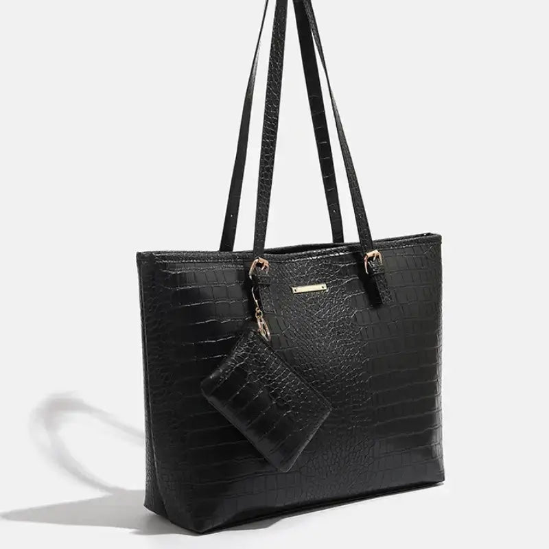 Bolsa Nantes em Couro Texturizado Crocodilo