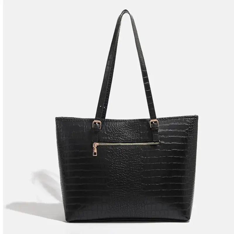 Bolsa Nantes em Couro Texturizado Crocodilo