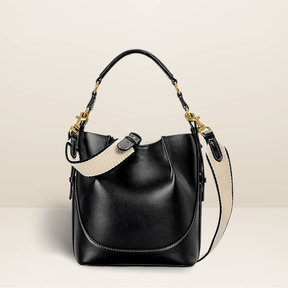 Bolsa Zafira em Couro Estruturado com Design Contemporâneo