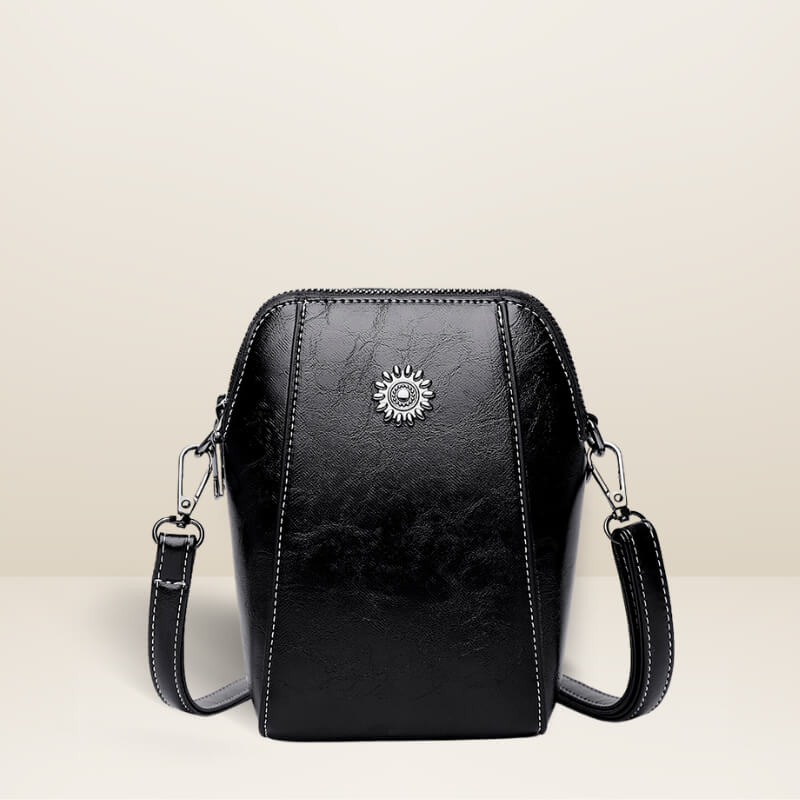 Bolsa Isadora em Couro Vintage Impermeável
