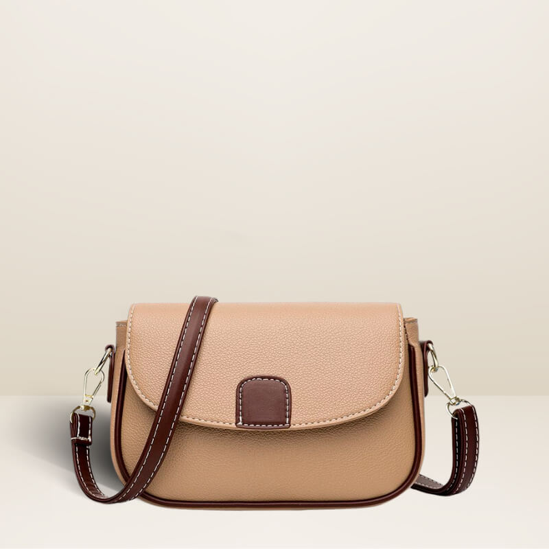 Bolsa Transversal Siena em Couro e Impermeável