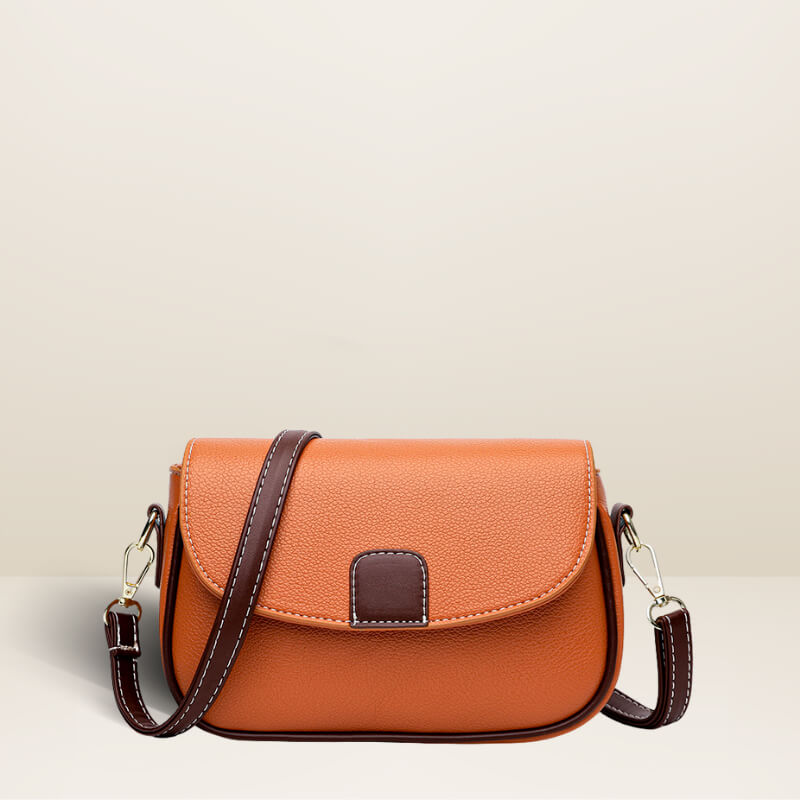 Bolsa Transversal Siena em Couro e Impermeável